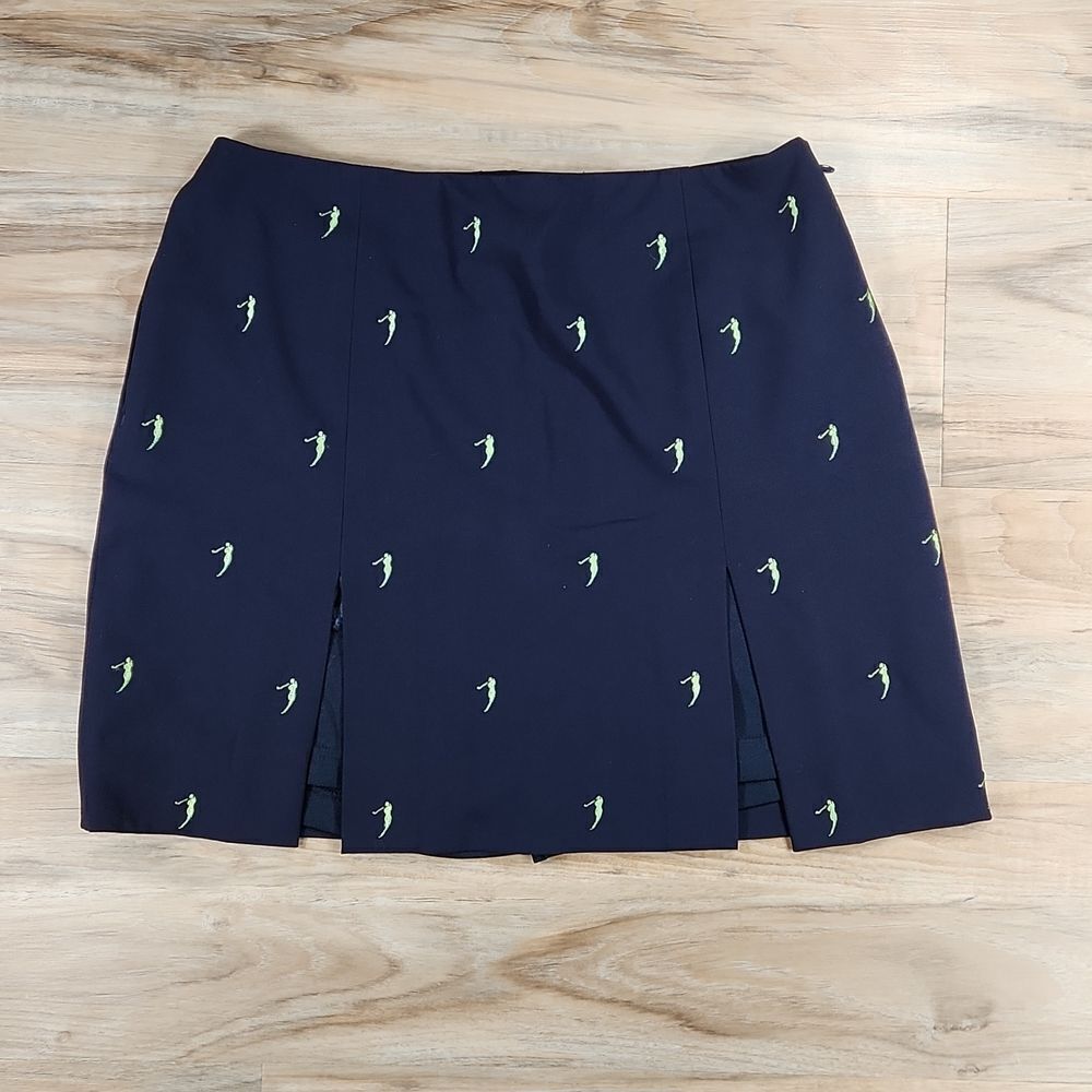 🔹️EP Pro Blue Embroidered Golf Print Skort Size 6